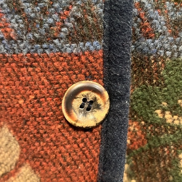 Vintage Tapestry Quilt Barn Coat with Forest Scent Eclectic Grandpa Coat - Picture 6 of 6